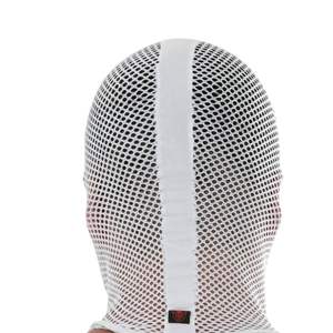 Máscara de malla para hombre, diseño de malla, color blanco, estilo fetichista, para discoteca, sexy - Product Image 6