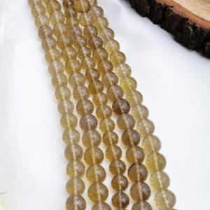 ลูกปัดหินควอตซ์ทรงกลมธรรมชาติ ขนาด 16 นิ้ว สำหรับทำเครื่องประดับอัญมณีชั้นดี - Product Image 4