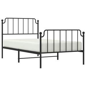 Base de Cama Doble de Acero con Recubrimiento en Polvo Negro, Cama Metálica Rectangular - Product Image 3