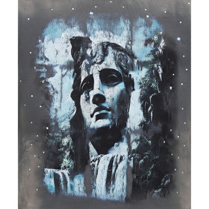 T-shirts Homme Col Rond Personnalisés en Gros, Haute Qualité, Délavés à l'Acide, 240 Grammes, Tricotés, Style Vintage Hip Hop, avec Strass Thermocollés - Product Image 4