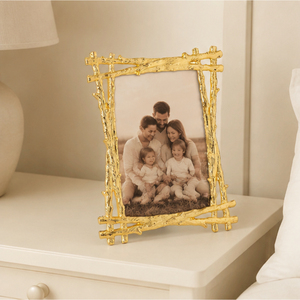 Luxury Gold <b>Twig</b> Metal Photo Frame Wholesale Handcrafted Branch Picture Frame Bulk for Tabletop Living Room & Hotel <b>Decor</b> - Product Image 4
