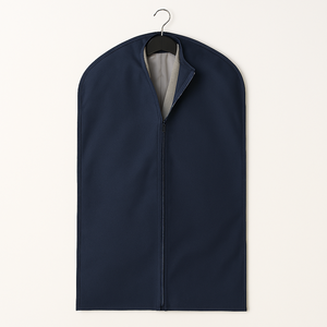 Couverture de vêtements imprimée de logo personnalisé de qualité supérieure Sac de rangement anti-poussière Sac de vêtements en mousseline pliable non tissé écologique - Product Image 3