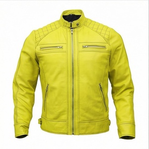 Chaqueta de Motociclista de Cuero Genuino para Hombre de la Mejor Calidad, Nueva Colección de Invierno, Chaquetas de Motocicleta con Protecciones Desmontables Personalizadas - Product Image 1