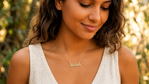 Custom Name Necklace 4 Font Options Personalized Nameplate Gold Plated <b>Rope</b> <b>Chain</b> Dainty Jewelry Birthday Gift Her Wholesale - Product Image 2