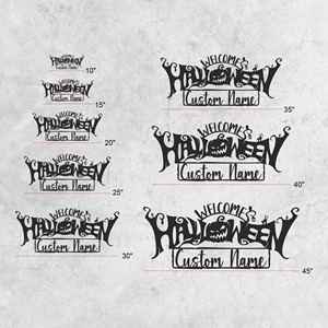 Décoration murale d'accueil d'Halloween personnalisée en métal, panneau suspendu personnalisé, parfait pour la maison, la chambre, la porte, la fête et la décoration de cadeaux - Product Image 5