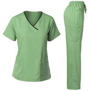 Uniforme Médico/Conjunto de Uniforme Quirúrgico/Uniforme de Enfermera para Hospital, Conjunto de Uniforme Quirúrgico Transpirable de Secado Rápido para Doctores, Talla Grande, con Servicio OEM - Product Image 1