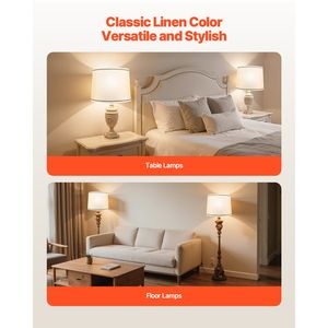 Lot de 2 abat-jour moyens 11 haut x 13 bas x 10 haut avec raccord araignée, de remplacement pour lampe - Product Image 3