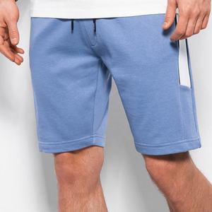 Shorts Bermuda en Coton Jaune Uni pour Homme avec Cordon de Serrage, Taille Mi-Haute Décontractée, Poches, Respirant, en Tissu Tricoté - Product Image 6
