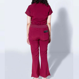 OEM Wholesale Breathable Slim Fit Women's <b>Scrub</b> Suits-Medical Use Customized Color Logo Jersey Fabric Needle Detection Seamless - Product Image 6