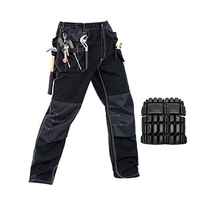 Pantalon de travail noir pour homme SUMROOS, multi-poches, uniforme de travail, poches pour outils, pantalon de neige personnalisé pour homme