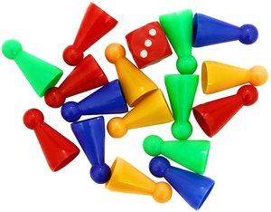Jeu de société à thème dessin animé avec échecs, serpents et échelles, et jeu Mickey Mouse, pièces en plastique pour enfants - Product Image 6