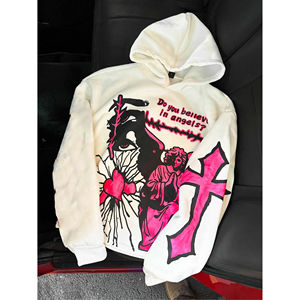 Sweat-shirts à capuche pour hommes personnalisés, nouvelle arrivée, style unique, tissu tricoté respirant, meilleur matériau, teinture unie, cordon de serrage - Product Image 6