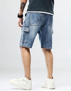 Pantalones Cortos de Verano Personalizados, Estilo Vintage, Holgados, de Trabajo, a la Moda, para Hombre, Tipo Jorts, de Mezclilla - Product Image 4