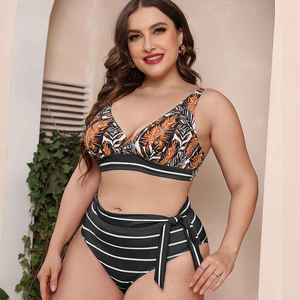 Sublimation Printing <b>Bikini</b> <b>Set</b> Modern Graphic Design Women Swimwear Stylish Two Piece Bathing Suit For Trendsetters - Product Image 4