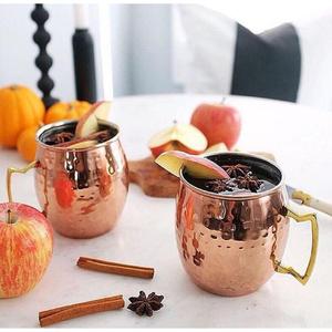 Juego de tazas Moscow Mule 100% cobre auténtico, diseño martillado, para eventos, fiestas, suministros, champán, whisky, tazas y vasos para beber. - Product Image 1