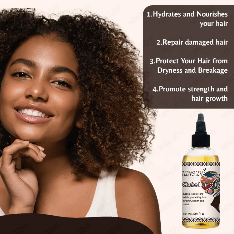 Venta al por mayor de aceite de romero y chebe natural que fortalece el cabello engrosamiento del cabello tratamiento del cuero cabelludo