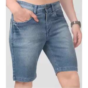 Denim men's shorts Custom Designed Summer Vintage Jeans Shorts Embroidered Streetwear Jeans Acid Washed Denim shorts for men - Product Image 5