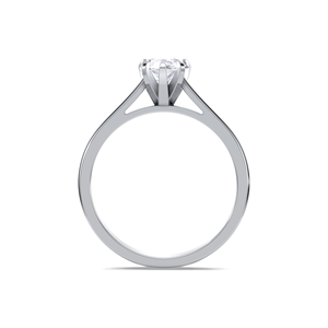 IGI Certified 1CT Pear Cut Lab Grown Diamond Solitaire Engagement <b>Ring</b> in Solid 925 Sterling Silver - Product Image 4