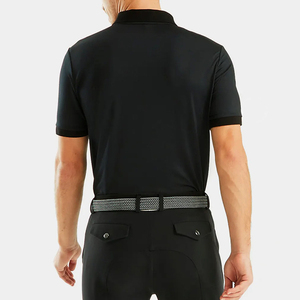 Camisas de equitación para hombre de diseño multipanel en color sólido, personalizadas, elásticas y para fitness. - Product Image 2