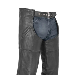 2026 Customized Logo Genuine Leather Horse <b>Riding</b> <b>Chaps</b> for Men High Waist Breathable High Quality Color Washed-Wholesale Supply - Product Image 2