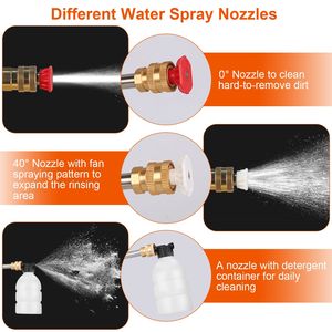Hidrolavadora Eléctrica Inalámbrica Portátil, 363 PSI, Rociador de Agua a Alta Presión, 12000 mAh, 21 V, Limpiador de Autos - Product Image 4