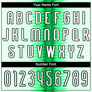 ชุดวอลเลย์บอลแบบซับลิเมชั่นคุณภาพพรีเมียม สีเขียวน้ำทะเล ขาว และดำ ลายเส้น ระบายอากาศได้ดี สำหรับผู้ชาย ผ้าใหม่พร้อมจำหน่าย - Product Image 5