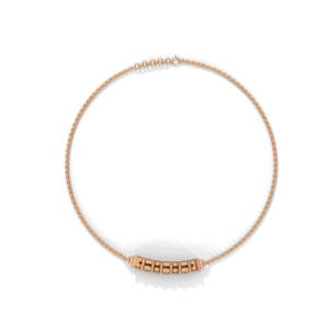 Pulsera de Moissanita Color Oro Rosa, Cadena con Barra de Piedras Ovaladas y Cuadradas, Brazalete Minimalista para Mujer - Product Image 3