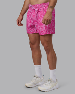 Pantalones Cortos Deportivos para Hombre, Estampado de Camuflaje Rosa, Secado Rápido, Cintura con Cordón y Bolsillos, Estilo Casual, Tejido de Poliéster - Product Image 4