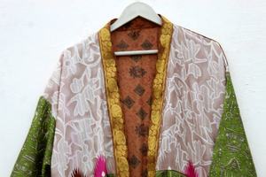 Kimono de seda para mujer Kimono Vintage Robe para mujer - Product Image 3