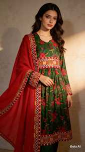 Traditional Ethnic Vintage Kuchi <b>Dress</b> Afghan/Pakistan Party Wear Multi-Color Kochi <b>Dress</b> Muslim Clothing Accessory 4067 - Product Image 6