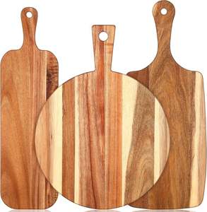 Tabla de Cortar Cuadrada de Madera de Olivo Hecha a Mano, Grosor de 12 mm, Duradera y Sostenible, Tabla Rústica para Picar, Bandeja para Servir - Product Image 4