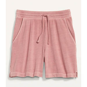 Women Solid Loose Casual Summer Sweat Shorts Quick Dry Cotton Anti-Wrinkle Lace Running Fitness High <b>Elastic</b> <b>Waist</b> Shorts - Product Image 5