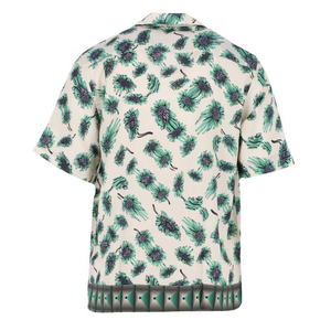 <b>Men</b> Hawaiian <b>Shirt</b> Floral <b>Satin</b> Woven Short Sleeve Casual Summer Beach Button Up Custom Sublimation Print Top - Product Image 6
