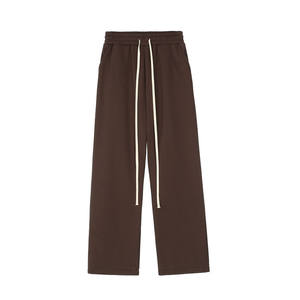 Sweatpants surdimensionnés pour hommes personnalisés, 500 g/m², coupe large, en coton délavé à l'acide, pour les marques de streetwear - Product Image 3