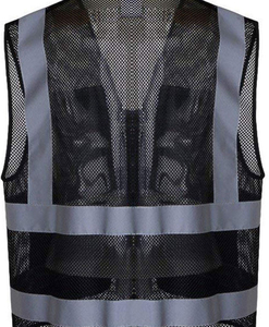 Gilets de sécurité haute visibilité respirants, imperméables et réfléchissants, 8 poches, fermeture éclair sur le devant, couleur et logo personnalisés, service OEM - Product Image 2