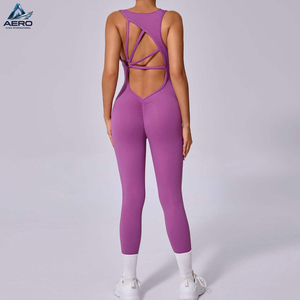 Mono Deportivo Elástico para Mujer, Transpirable, para Gimnasio, Yoga, Running, Entrenamiento, Traje de Una Pieza - Product Image 5