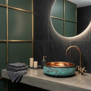 copper sink antibacterial surface copper <b>basin</b> hygienic use copper sink safe material copper <b>basin</b> chemical free copper sink - Product Image 1
