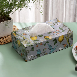 Caja de pañuelos de madera con estampado de esmalte creativo antiguo para cocina, encimera del hogar, artículo decorativo a precio de mayoreo. - Product Image 3