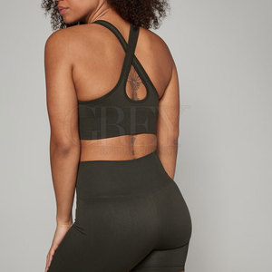 Soutien-gorge de sport de maintien optimal, respirant, écoresponsable, en Spandex/Nylon, avec bretelles réglables, soutien moyen, pour tous - Product Image 6
