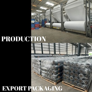 ผ้าโพลีเอทิลีนโพลีเอทิลีน HDPE + ม้วนผ้าโพลีเอทิลีนเป็นมิตรกับสิ่งแวดล้อมวัสดุแบบไม่ทอสีดำธรรมดาที่เป็นมิตรต่อสิ่งแวดล้อม - Product Image 2