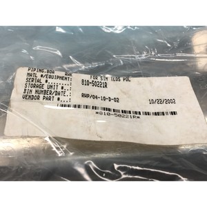 ไมครอน 810-50221R ท่อส่ง 80A RWK, สำหรับ Sin TEOS - อุปกรณ์และอะไหล่เซมิคอนดักเตอร์ระดับโลกที่เชื่อถือได้ - Product Image 3