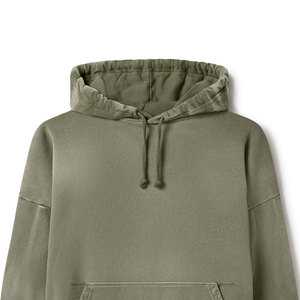 Sudadera con Capucha Personalizada, Estampada con Efecto Ácido, 100% Algodón, para Hombre, Talla Grande, Forro Polar, Transpirable, con Efecto Desgastado por el Sol - Product Image 6