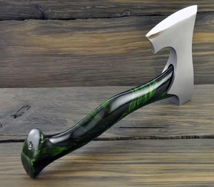 A&M ENTERPRISES Handmade Stainless Steel <b>Axe</b> Hand Resin <b>Handle</b> Textured Professional Hatchet Camping <b>Axe</b> Leather Sheath <b>Axes</b> - Product Image 3
