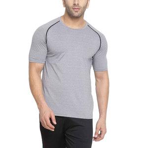 Camiseta Deportiva para Hombre, Tejido de Algodón y Bambú, Transpirable, Corte Regular, para Entrenamiento y Fitness - Product Image 1