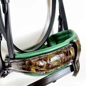 Venta al por mayor OEM: Brida de cuero de alta calidad Hashmi Sons HS-HB-033, transpirable, fácil de usar, material suave, logotipo personalizado. - Product Image 4