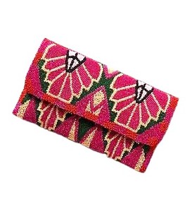 <b>Cute</b> Bow Embraided Seed Beaded Envelope Clutch Wedding Festive Party Luxury Sling Bag Ethnic Fashionable Women Evening <b>Purse</b> - Product Image 6