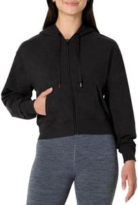 Chaqueta Deportiva de Yoga Ajustada con Capucha y Doble Cremallera, de Manga Larga, Tejido de Rizo Ecológico, para Entrenamiento Físico Femenino - Product Image 2