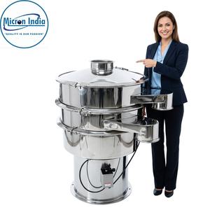 Máquina Cribadora Vibratoria Digital Automática Industrial de Acero Inoxidable con Control PLC 200kg/h |   Papel para Separación de Polvo y Gránulos en Alimentos - Product Image 1