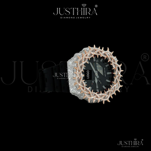 Reloj Iced Throns con bisel de diamantes de moissanita VVS para hombre o mujer, estilo hip-hop, reloj de pulsera para hombre, reloj de lujo al precio más bajo. - Product Image 3