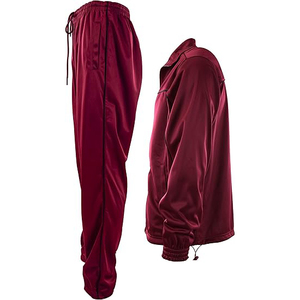 Conjunto de Chaqueta y Pantalones Estilo Urbano con Capucha Ajustable, Hombros Caídos, Corte Holgado, Cortavientos, Traje Deportivo - Product Image 2